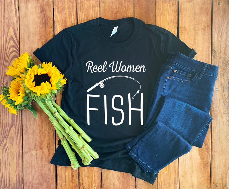 Women's Fishing Shirt • Women's Fishing Gift • Fishing T-Shirt • Fishi