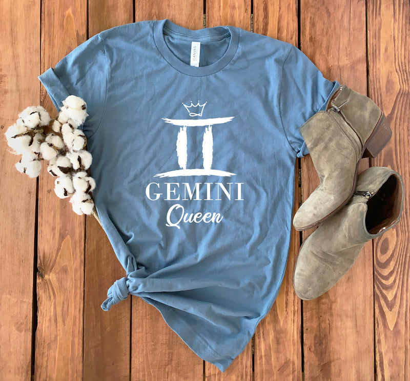 Gemini Shirt • Gemini Queen • Zodiac Sign Shirt • Gift For Gemini • Gemini Astrology T-Shirt • Gemini Zodiac Shirt • Unisex Tee