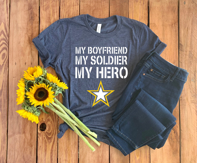 Soldier Girlfriend Shirt • Soldier Girlfriend T-Shirt • Soldier Girlfriend Gift • US Soldier Girlfriend • Proud Soldier Girlfriend