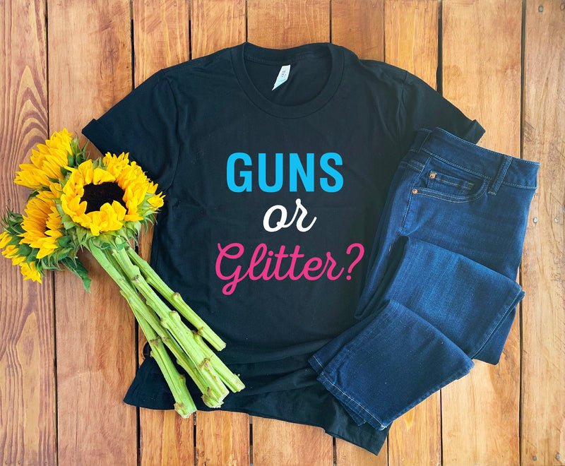 Guns Or Glitter Gender Reveal Shirt • Gender Reveal Party • Gender Reveal T-Shirt • Keeper Of The Gender • Gender Reveal Tee • Baby Reveal