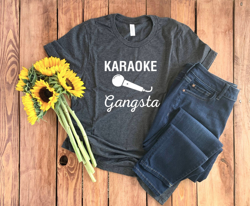 Karaoke Gangsta Shirt • Funny Karaoke Shirt • Karaoke Lover Shirt • Karaoke Singer • Karaoke T-Shirt • Karaoke Lover Gift • Singer Shirt