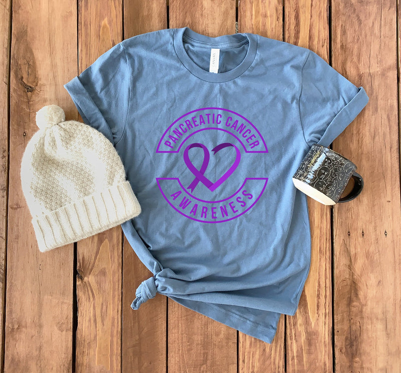 Pancreatic Cancer Awareness Shirt • Purple Cancer Ribbon • Pancreatic Cancer Shirt • Fight Cancer • Cancer Survivor T-Shirt • Unisex Tee