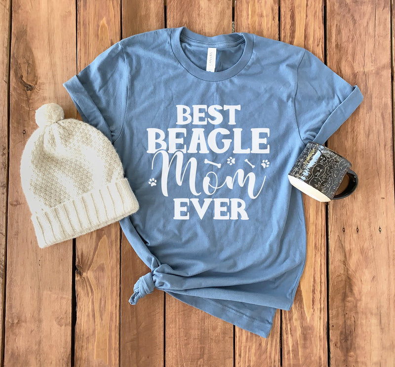 Beagle Shirt • Beagle Mom Shirt • Best Dog Mom Ever • Gift For Dog Lover • Beagle Lover Gift • Dog Lover Shirt • Unisex Tee