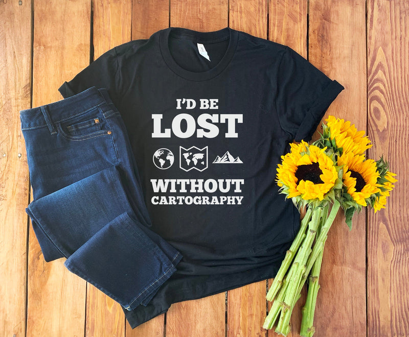 Cartography T-Shirt • Cartographer Gift • Cartography Shirt • Cartography Gift • Legendary Cartographer • Cartographer T-shirt • Unisex Tee