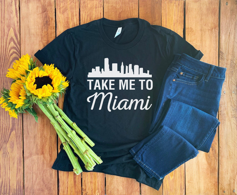 Miami Shirt • Take Me to Miami • Miami Skyline • Miami Gift • Miami Travel • Miami Florida T-shirt • Miami Tee • Miami Vacation • Unisex Tee