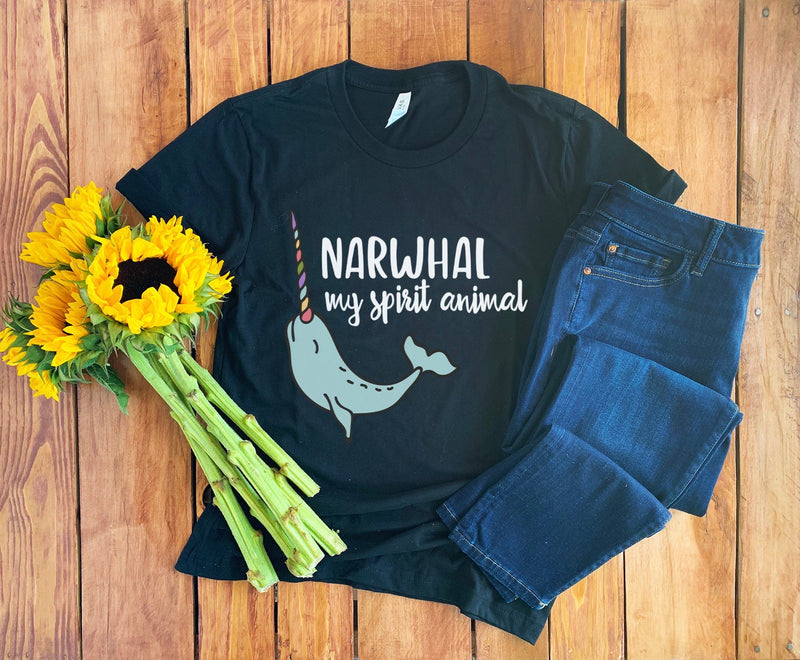 Narwhal Shirt • Narwhal My Spirit Animal • Gift For Narwhal Lover • Cute Narwhal T-Shirt • Spirit Animal • Funny Narwhal Tee • Unisex Tee