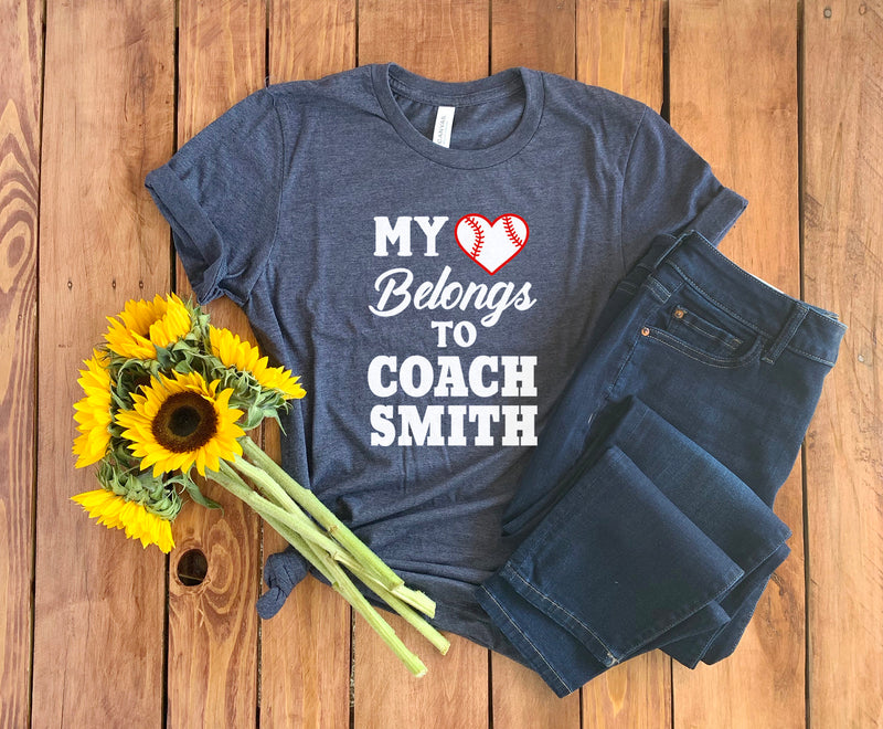 Baseball Coach Wife Shirt • Coach Wife Shirt • Baseball Coach T-shirt • Coaches Wife Tee • Gift for Coach • Baseball Shirt • Unisex Tee