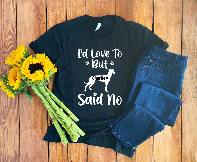 Personalized Greyhound Shirt • Custom Greyhound Shirt • Greyhound Mom • Greyhound T-Shirt • Greyhound Gift • Greyhound Tee • Dog Mom