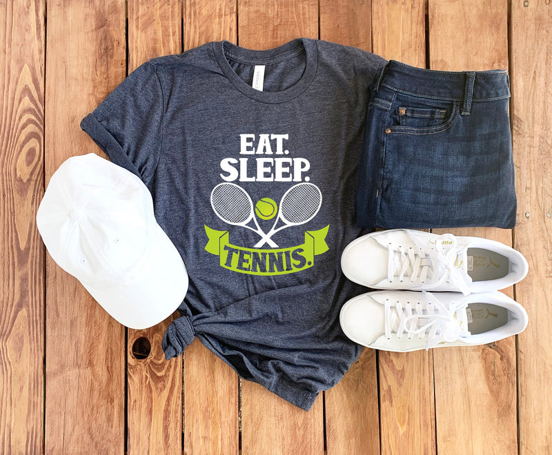 Eat Sleep Tennis Shirt • Gift For Tennis Player • Tennis Shirt • Tennis Gift • Tennis T-Shirt • Tennis Coach Gift • Tennis Mom • Sports Tee