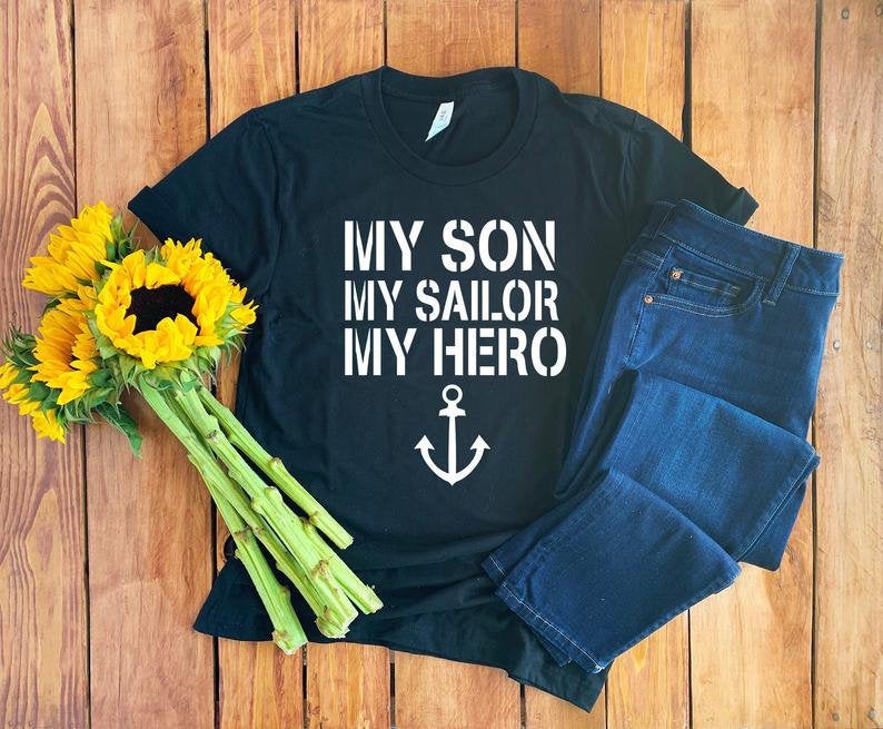 Navy Mom Shirt • Navy Mom Gift • US Sailor Mom • Proud Navy Mom • Military Mom Shirt • Gift For Navy Mom • Navy Mother • Sailor T-shirt