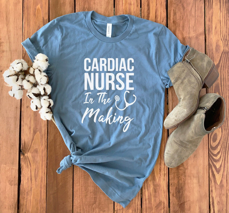 Cardiac Nursing Student Shirt • Nursing School Gift • Gift for Nursing Student • Student Nurse Shirt • Nursing School Gift Tee • Unisex Tee