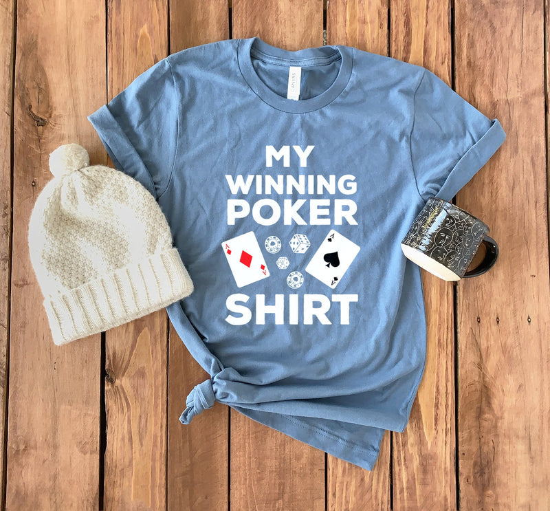 My Winning Poker Shirt • Gift For Poker Player • Poker Night Shirt • Lucky T-Shirt • Poker Lover Gift Shirt • Gambling T-Shirt • Unisex Tee