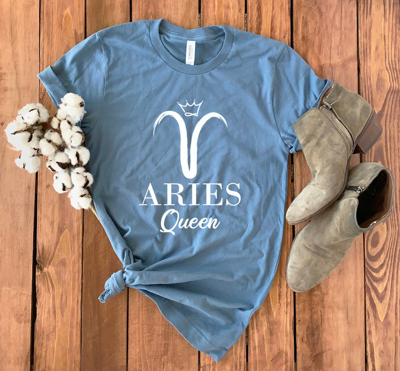 Aries Shirt • Aries Queen • Zodiac Sign Shirt • Aries Queen Tee • Gift For Aries • Aries Astrology T-Shirt • Aries Zodiac • Unisex Tee