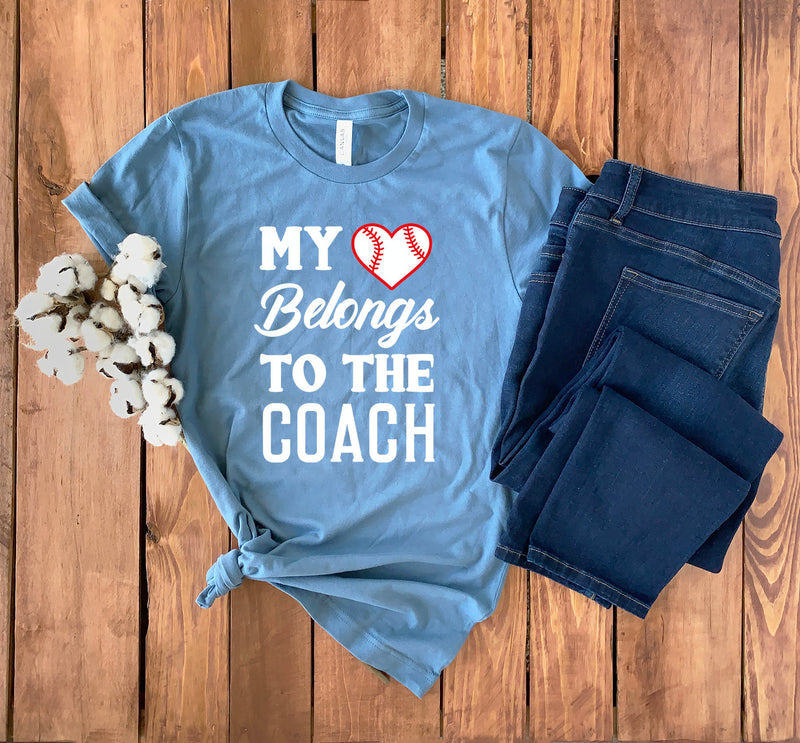 Coach Wife Shirt • Baseball Coach Wife Shirt • Gift for Coach Wife • Baseball Coach Wife • Baseball Shirt • Baseball T-shirt • Unisex Tee