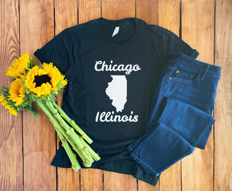 Personalized Illinois Shirt • Custom Illinois Shirt • Illinois Lover Shirt • Illinois Shirt • Illinois Tee • Illinois State Tee • Unisex Tee