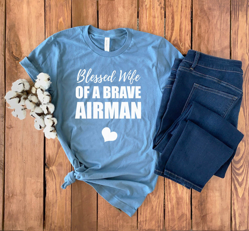 USAF Wife Shirt • US Air Force Wife • Air Force Wife T-Shirt • Air Force Wife Hoodie • Gift For Air Force Wife • Airman Wife • Unisex Tee