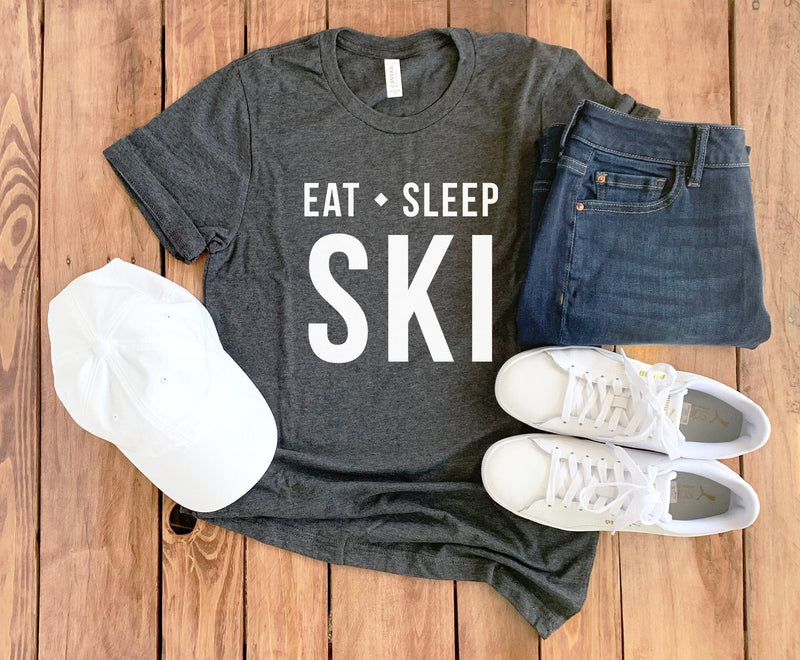 Eat Sleep Ski Shirt • Skier T-Shirt • Skier Shirt • Skier Gift • Ski Sweatshirt • Ski Hoodie • Skiing Gift • Skiing Lover • Ski Shirt • Ski