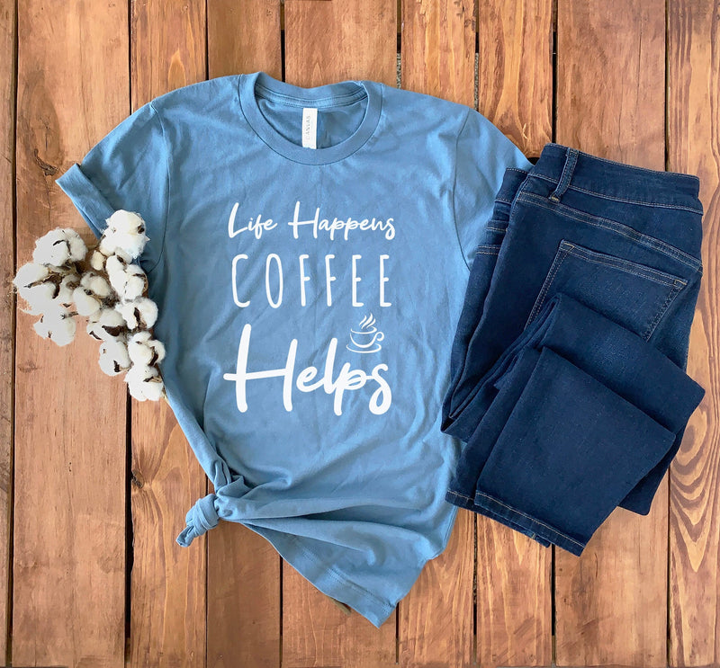 Coffee Lover Shirt • Coffee Lover Gift • Coffee T-Shirt • Funny Coffee Shirt • But First Coffee • Peace Love Coffee • Coffee Queen • Coffee