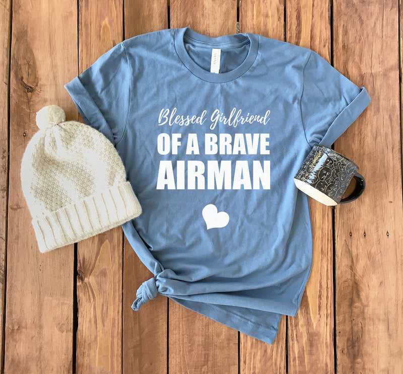 Airman Girlfriend T-Shirt • US Airman Girlfriend • Airman GF Shirt • Airman Girlfriend • Airman Girlfriend Hoodie • Military Shirt