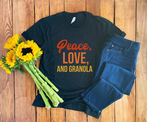 1970 Shirt • 1970s Shirt • 1970 T-Shirt • Born In 1970 • Peace Love and Granola • Peace Shirt • Vintage 1970s • 1970 Birthday • Vintage Tee