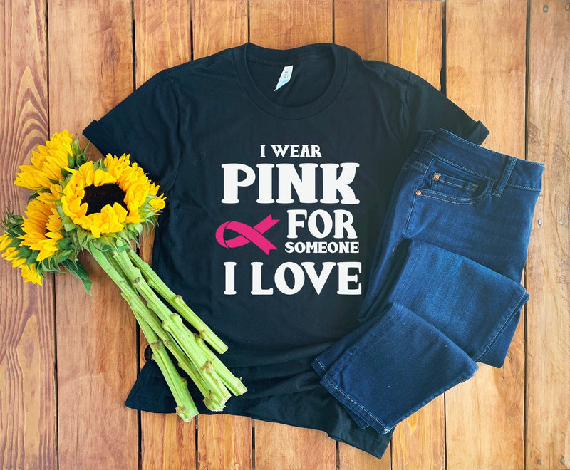 Breast Cancer Shirt • I Wear Pink Shirt • Breast Cancer T-Shirt • Breast Cancer Awareness • Pink Ribbon Shirt • Brest Cancer Gift