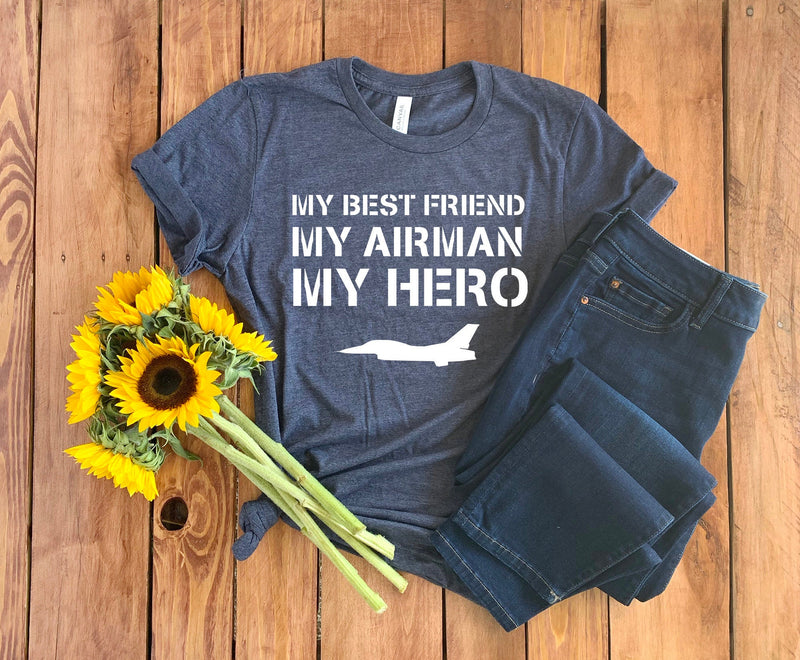 Airman Best Friend Shirt • Airman Best Friend Gift • Proud Airman Best Friend • Military Best Friend • Airman Shirt • Airman Tee