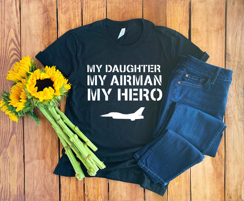 Airman Mom Shirt • Airman Daughter Shirt • Proud Airman Mom • Airman Shirt • Military Mom • Gift For Airman Mom • Unisex Tee