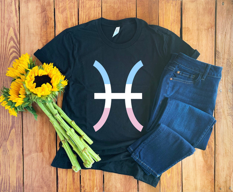 Pisces Trans Shirt • Pisces T-Shirt • Transgender Shirt • Pisces Tee • Trans Pride Shirt • Trans Shirt • Pisces Gift • Pisces Tee